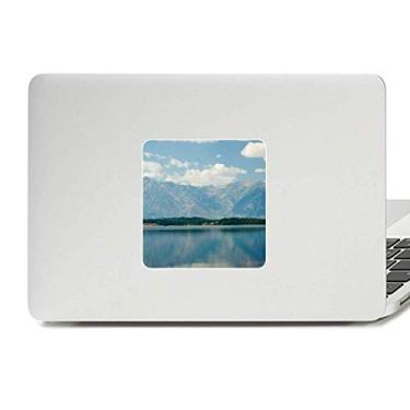 Imagem de Adesivo de vinil para laptop Mountain River Forest Reflection Sky Cloud Paster