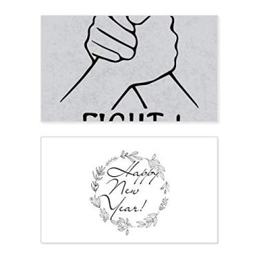 Imagem de Wrist Wrestling Gesto Personalizado Ano Novo Festival Cartão Bless Mensagem Presente