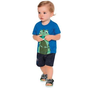 Imagem de Conjunto Bebê Menino Com Estampa Interativa, Dinossauro, 2 peças  - Fakini-Masculino