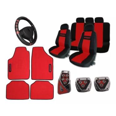 Imagem de Kit Capa Banco Tecido Tapete Volante Gol G2 G8 94/95/96/97