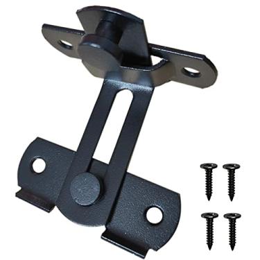 Imagem de Tunish Fechadura de porta de celeiro deslizante grande trava de porta de segurança para armário de vinho banheiro externo garagem jardim porta de armário (90 graus preto)