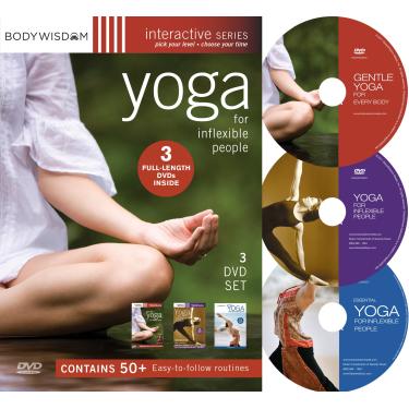 Imagem de Yoga for Inflexible People 3 DVD Set (50 Yoga Workout Video Routines)