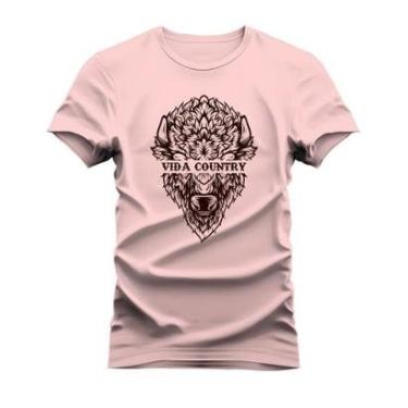 Imagem de Camiseta Estampada 100% Algodão Unissex T-shirt Confortável Vida Coutry Animal-Unissex