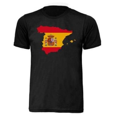 Imagem de Camisa T-shirt Espanha Bandeira Unissex Adulta-Unissex