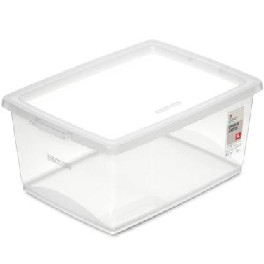 Imagem de Caixa Organizadora de Plástico Retangular 15 Litros com Tamp