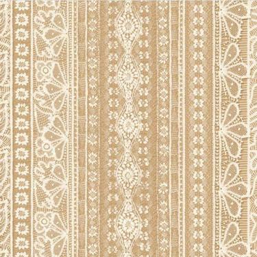 Imagem de Papel de Parede Martha Medeiros Aspecto Têxtil Laranja AI5032