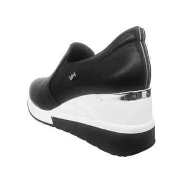 Imagem de Tênis Feminino Via Marte Slip On Anabela Liso Preto (Preto, BR, Adulto, Numérico, 39)