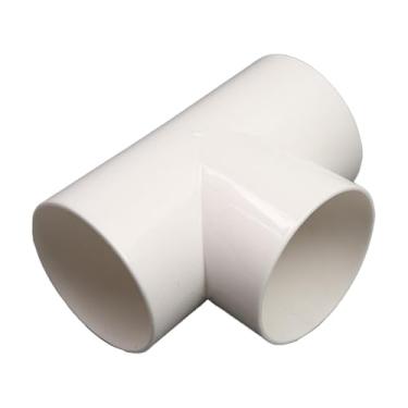 Imagem de Bothyi Conector de acoplamento de tubo de PVC Tee PVC Pipe Fitting Fácil instalação Substitui conector de cotovelo de 3 vias para conexões de tubo de galpão