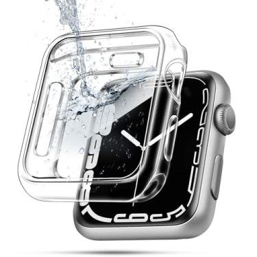 Imagem de top4cus Capa de TPU macio de 44 mm, antiarranhões, leve, 44 mm, protetor de tela, capas opcionais compatíveis com Apple Watch séries 10/9/8/7/6/SE/SE2/5/4/3/2/1 - transparente