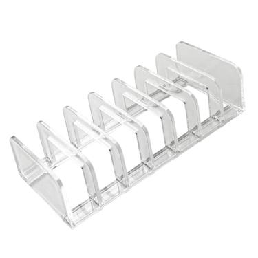 Imagem de Suporte de Armazenamento de Sombra, Organizador de Paleta de Sombra de Acrílico Resistente Dividido Multiuso 7 Seções para Vaidade para Bancada