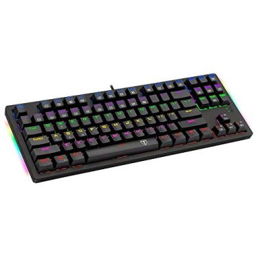 Imagem de Teclado Mecânico Gamer T-Dagger Bali Switch Outemu Blue MK2 LED Rainbow ABNT2 - T-TGK311-BLUE