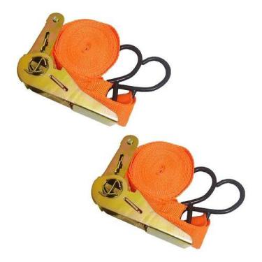 Imagem de 2 Cinta Para Prender Carga Com Catraca 4,5 Metros Bagageiro - VHIP