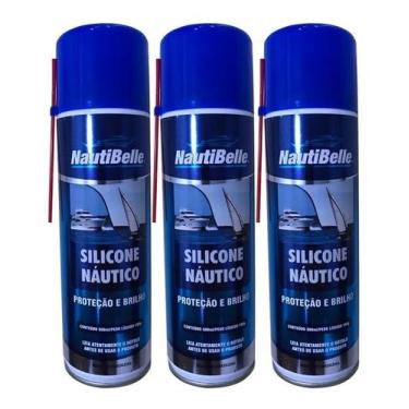 Imagem de Silicone Náutico Nautibelle Spray 300 Ml Lancha Barc C/ 3 Un