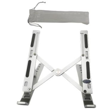 Imagem de Suporte Para Notebook Tablet Laptop Com 6 Alturas Ajustáveis Dobrável 