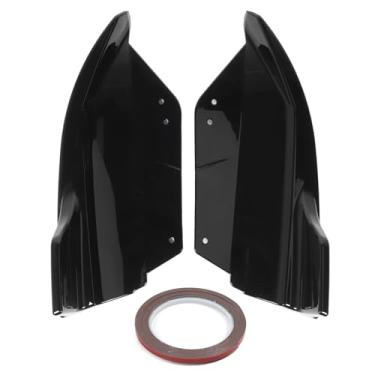 Imagem de 1 par de Divisor de Para-choque Traseiro Difusor Lateral Esquerda Direita Visual Esportivo Spoiler Difusor de Para-choque Traseiro Divisor de Lábio Spoiler para X1 IX1 U11 (preto