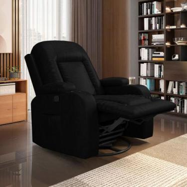 Imagem de Poltrona do Papai Reclinável Giratória e Balanço Sala de Cinema Crihs 