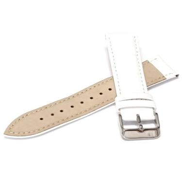 Imagem de Pulseira Relógio Couro modelo Croco Almofadada, Fivela Inox.LC123 - Ma
