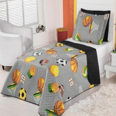 Imagem de Cobre Leito Solteiro Colcha Infantil Jogo de Cama Cobreleito Menino Me