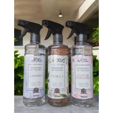 Imagem de Kit Agua Perfumada Odorizador de Tecidos Tropical Aromas 500 ML