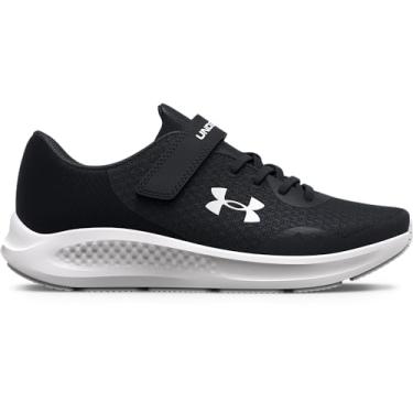 Imagem de Under Armour Tênis de corrida infantil Pre School Pursuit 3 com fecho alternativo, (001) Preto/Preto/Branco, 16