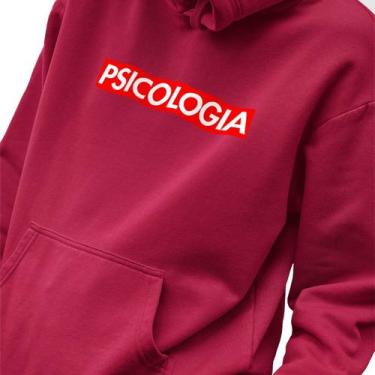 Imagem de Blusa Moletom Masculino Estampado Suprem Psicologia em Algodão Fio 30.