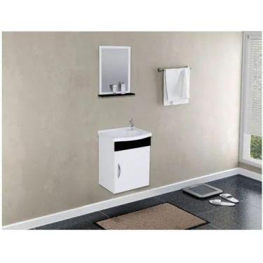 Imagem de ARMARIO KIT SIENA SUSPENSO 1 PORTA 39cm PRETO RORATO