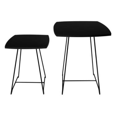 Imagem de Mesa Lateral Conjunto de Mesa de Canto Sofá Auxiliar Ursen - Genus Móv