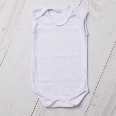 Imagem de Body bebê regata suedine 100% algodão - LETICIA CAT, Branco, P
