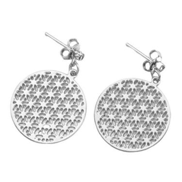 Imagem de Brinco Flor da Vida 20mm - Sunshine Cristais, Prateado