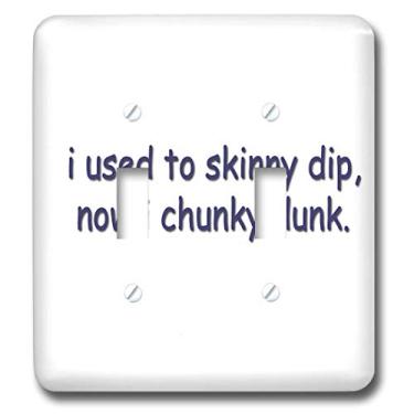 Imagem de 3dRose lsp_4344_2 I Used to Skinny Dip Now I Chunky Dunk interruptor duplo