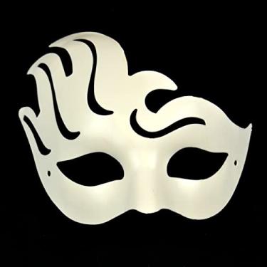 Imagem de Midwest Design Imports Primed Half Mask w/Swoop, 18 cm, branca
