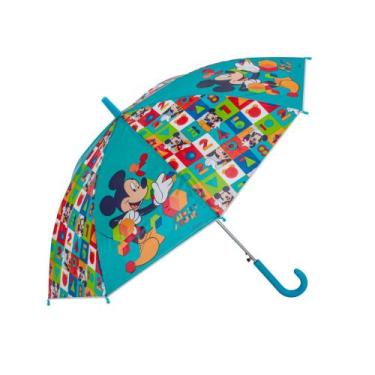 Imagem de Guarda Chuva Sombrinha Auto Infantil 48cm Divertida Club House Mickey 