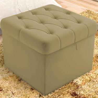 Imagem de Puff Baú Malli 40X50X50 Suede Camurça - D A Decor