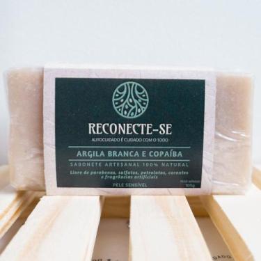 Imagem de Sabonete Natural de Argila Branca e Copaíba - Reconecte-se Biocosmétic