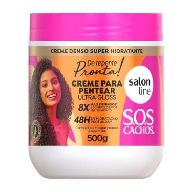 Imagem de Creme Para Pentear Ultra Gloss Salon Line SOS Cachos 500g