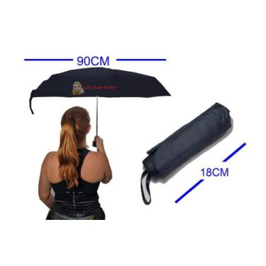 Imagem de Mini Guarda Chuva Bolsa Super Resistente Princess Umbrella, Preto