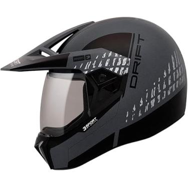 Imagem de Capacete Bieffe 3 Sport Drift Preto Fosco Grafite Motocross (61)