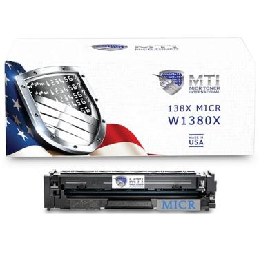 Imagem de Toner 138X MICR W1380X Novo cartucho OEM modificado para HP Laser Jet Pro 3001dwe 3001dw MFP 3101fdwe 3101fdw para tinta magnética de impressão em cheque