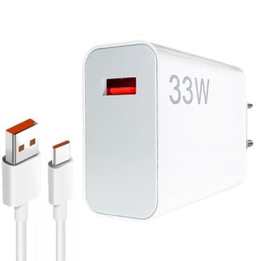 Imagem de Carregador Tipo C Turbo 33W com Cabo USB para USB-C de 1 Metro e Fonte Compatível com Novo Iphone 15 16 Pro Max Plus Carregamento Rápido