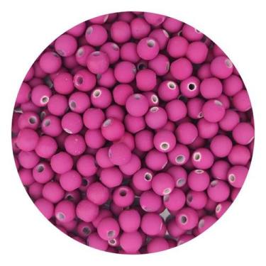 Imagem de Miçanga 200un Bola Emborrachada 6mm Artesanato Pulseira - DEZdeDEZ, Vi