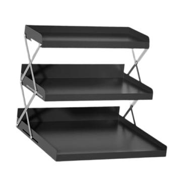 Imagem de IEUDNS Organizador de café Organizador de cafeteria Organizador de armazenamento multiuso rack de caneca de caneca de caneca de caneca prateleira para sala, Preto