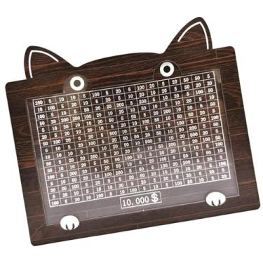 Imagem de XLWLLNJ Caixa de Poupança de Madeira Design Retro Presente de Aniversário Fácil de Transportar Caixa de Desafio de Economia de Cofrinho para Quarto Casa