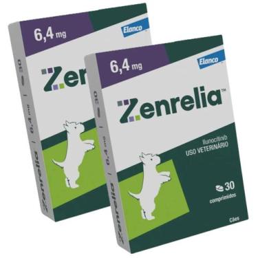 Imagem de Combo 2 Zenrelia 6,4mg Dermatológico Elanco para Cães - 30 Comprimidos
