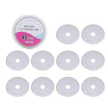 Imagem de Lâminas de Cortador Rotativo de 45 Mm, 5 Lâminas de Reposição para Acolchoar Costura e Artesanato Criado a Partir de Aço de Liga Com Lâminas de Cortador de Rolamento Adequado