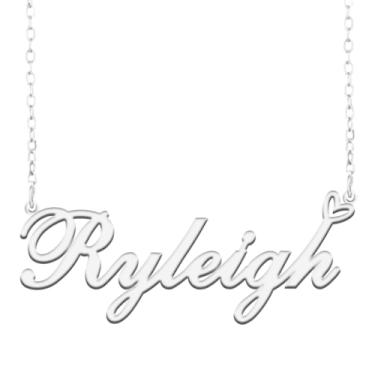 Imagem de A168A Colar com nome personalizado, personalizado, banhado a nome para mãe, filha, amizade, mulheres, dia dos namorados, Natal, aniversário, ano novo, Metal, Sem pedras preciosas