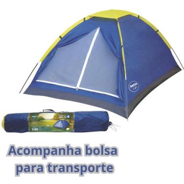 Imagem de Barraca Iglu Acampamento 4 Pessoas Camping Acampar Pescaria Retiro Ten