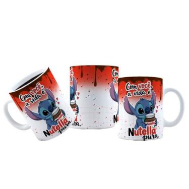 Imagem de Caneca 325ml Páscoa Stitch Amor de Chocolates Ferrero Sonho - LARANJA 