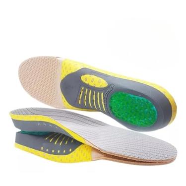 Imagem de Palmilha Ortopédica FlySea para Esporão Calcâneo e Fascite Plantar - Correção de Pisada (Pronada/Supinada), Conforto para Pés - Tamanhos 41 a 46