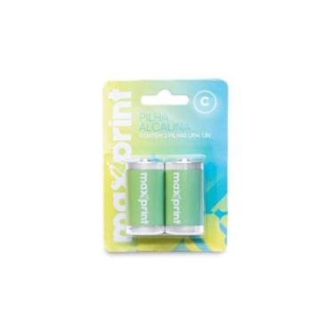 Imagem de Pilha Alcalina C Maxprint Média 1,5v C/2 Unidades