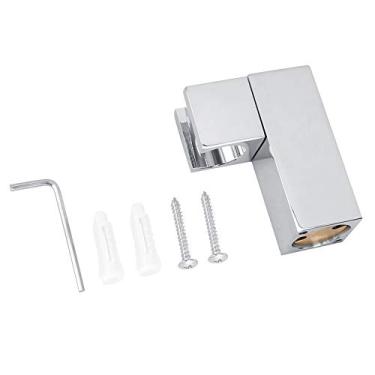 Imagem de Suporte para a Cabeça do Chuveiro Portátil de Cobre, Suporte de Fixação Quadrada Durável, Rotação de 360 ​​graus, Instalação Fácil Com Parafusos de Expansão para Uso do Banheiro